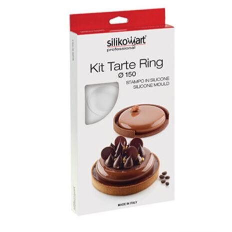 Silikomart Kit Tarte Ring Round Ø150 mm-Kit Crostate Moderne