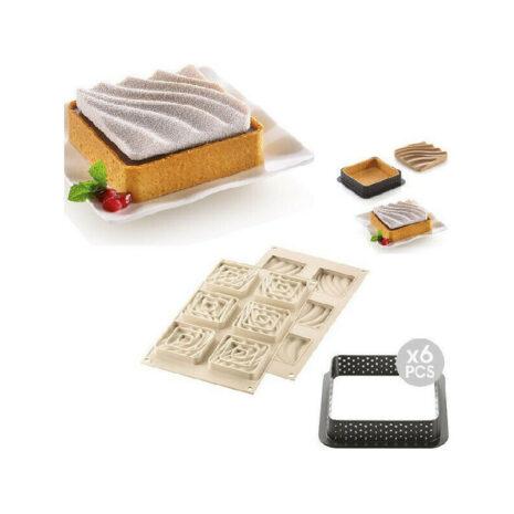 Silikomart-Kit Mini Tarte Sand-Crostate Moderne