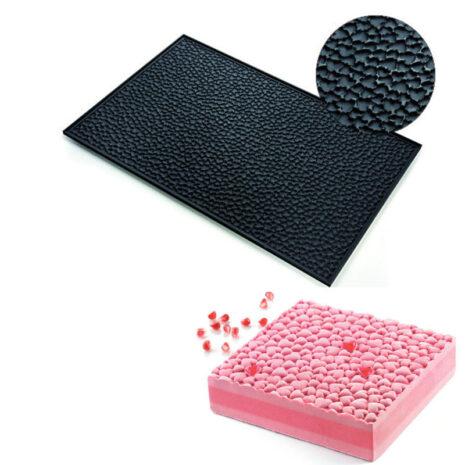 Silikomart Love Mat Tappeto in Silicone a Cuoricini 60x40