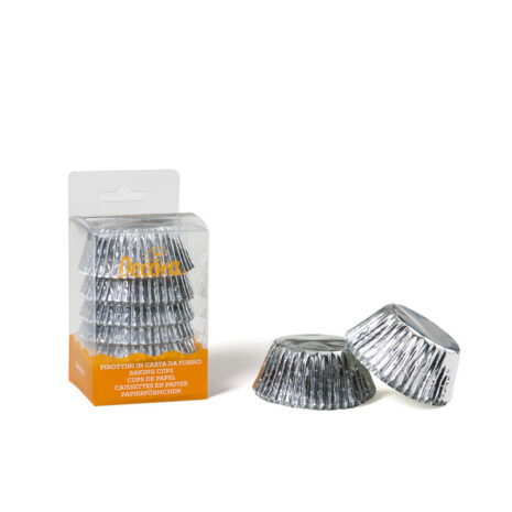 Decora -Pirottini Color Argento 60PZ 5X3,2cm