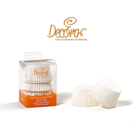 Decora -Pirottini Color Bianco 75pz 50X30mm