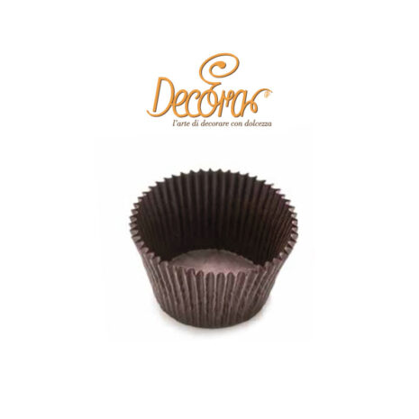 Decora -Pirottini Color Marrone 60PZ 5,5X4,5cm