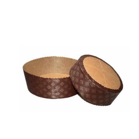 Stampo Rigido in Carta da Forno per Panettone Basso  5pz da1000gr