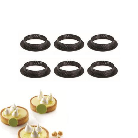 Silikomart Tarte Ring Round Ø80-Crostate Moderne