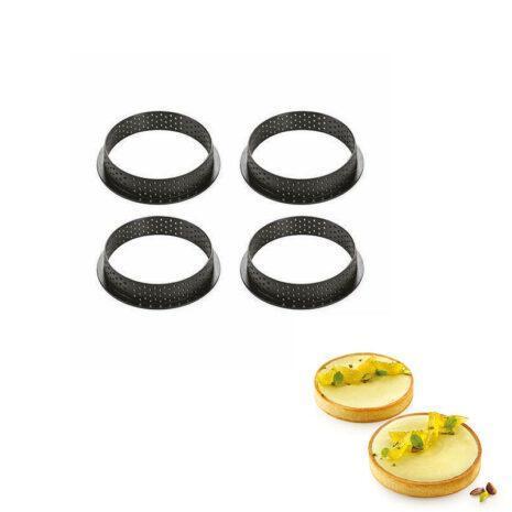 Silikomart Tarte Ring Round Ø100-Crostate Moderne