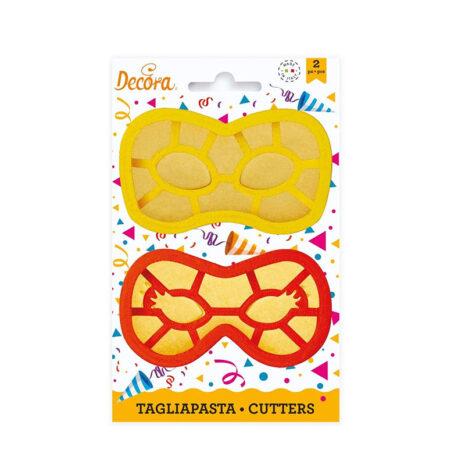 Decora  Set 2 Tagliapasta Mascherine di Carnevale 0255136