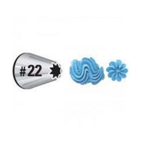 Wilton Cornetto Acciaio Inox  Flower N.22