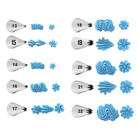 Cornetti Stella Aperta Acciaio Inox Wilton