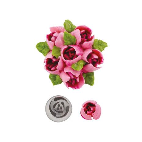 Cornetto Rosa 242 Acciaio Inox Decora