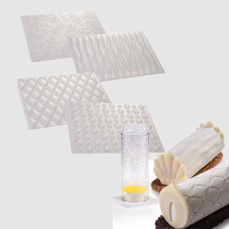 Martellato Kit Fogli Decorazioni Semifreddo  Cilindro 25x20cm