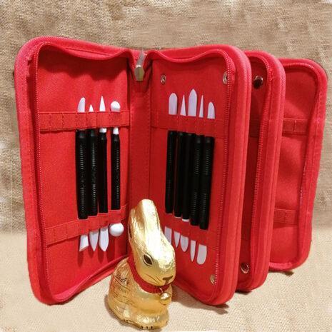 Idea Regalo Cerart Astuccio Multiplo Rosso , 9 Model Tools Professionali Silikomart + Coniglietto Lindt Omaggio