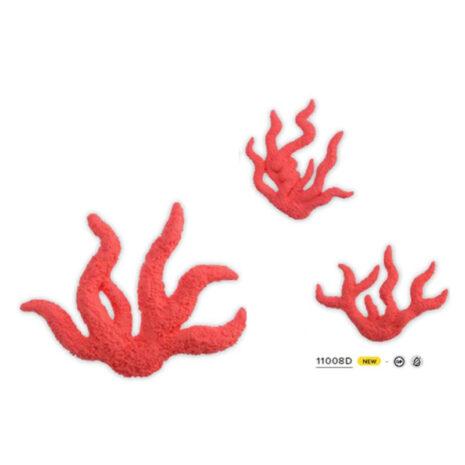 Modecor Corallo Rosso Zu Kit 3 Decorazioni a Tema Marino
