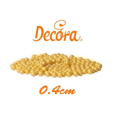 Decora Perline Di Zucchero ⌀ 4mm Oro 100g