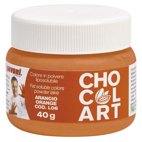 Pavoni -Lacche liposolubili in polvere CHOCOLART-ARANCIO- 40g