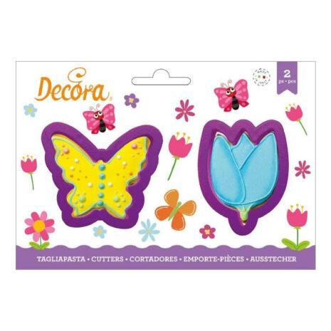 Decora  Set Tagliapasta Farfalla e Fiore, 2 unità