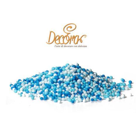 Decora Mini Perline Di Zucchero Sfumato Azzurre Mompariglia 100g
