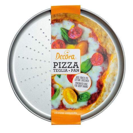 Decora Stampo Forato Pizza Focaccia 28 cm, Steel