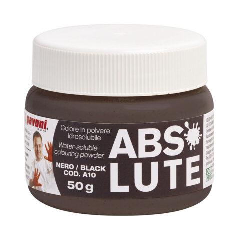 Pavoni -Colori Idrosolubili in Polvere -ABSOLUTE- Nero 50g