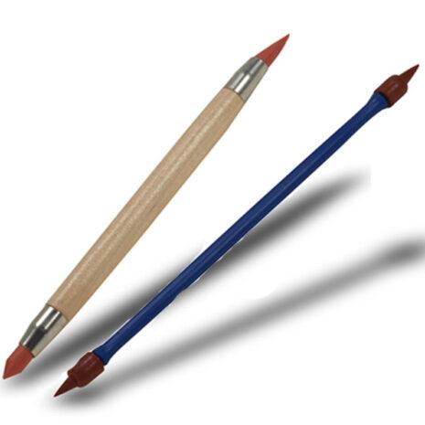 Set 2 Pennello Doppia Punta  Con Sgarzino Doppia Punta in Silicone