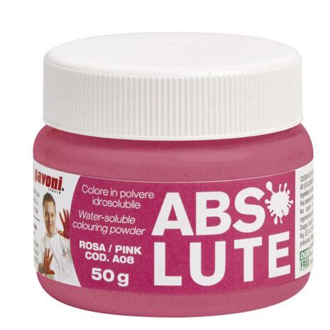 Pavoni -Colori Idrosolubili in Polvere -ABSOLUTE- Rosa 50g