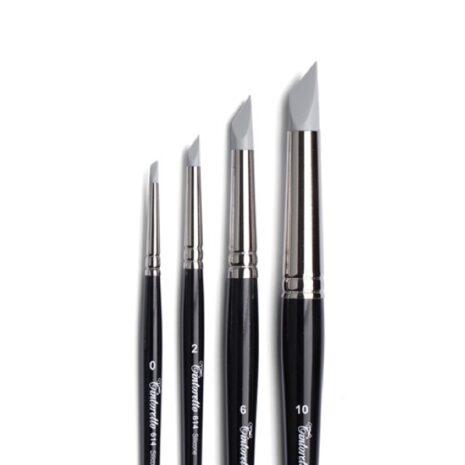 Tintoretto Serie n.614, Pennello in Silicone Triangolare Pennelli per Modelling