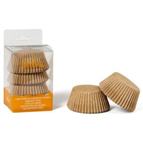 Decora Pirottini Natural in Carta da Forno, 75PZ  5X3,2cm