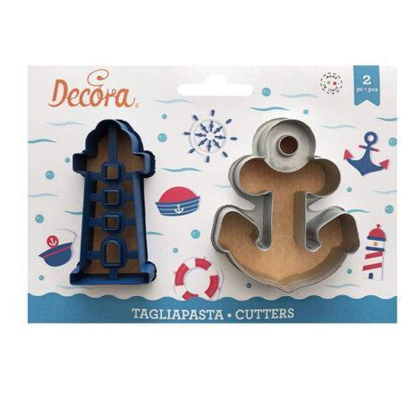 Decora -Set 2 Tagliapasta Faro e Ancora