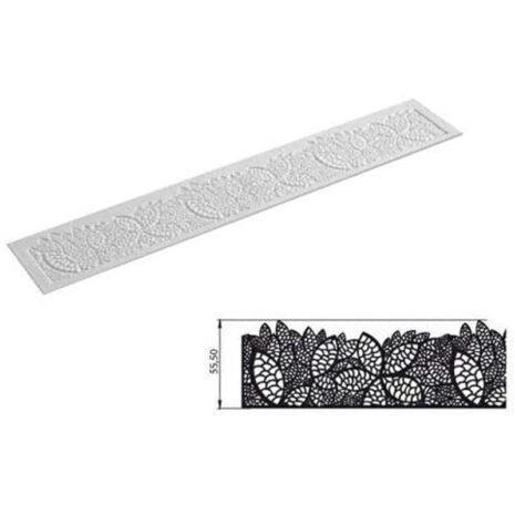 Silikomart Tappeto in Silicone Ideale per la Creazione di Merletti-Trd04 Slim Leaves 400x65h1.8 mm