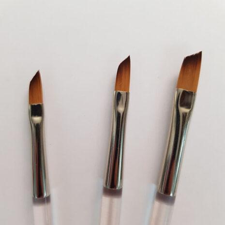 Cerart Kit Pennelli Sintetici a Taglio Obliquo N. 4/6/8