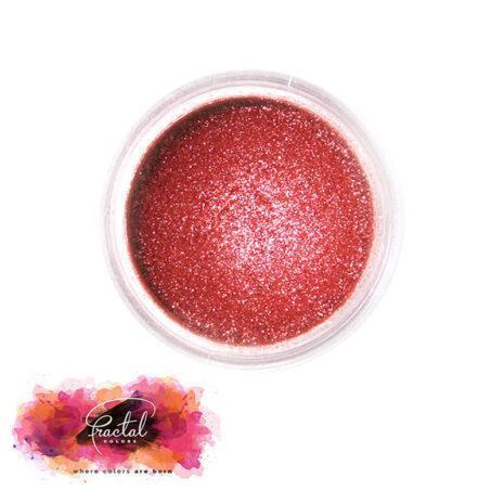 Fractal SuPearl Shine Dusts -Colorante in Polvere Perlato Idrosolubile -Rosso Scuro Sparkling-3,5g