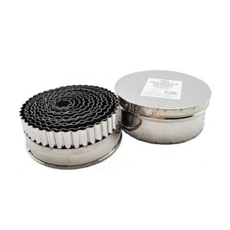 Graziano Set Tagliapasta Rotondi Festonati pz.12