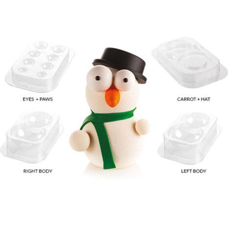 Silikomart Kit Mr.Snow 4 Stampi Termoformati