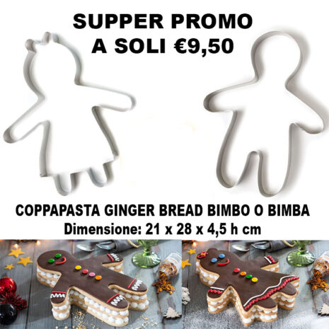 Promo Decora Sagoma Bimba O Bimbo Ginger Bread /Cream Tarte