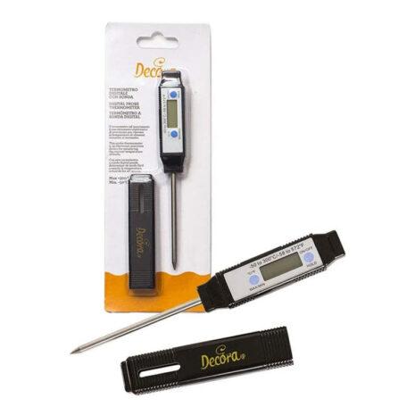 Decora Termometro Digitale a Sonda per Alimenti Misura da - 50°C a + 300 °C
