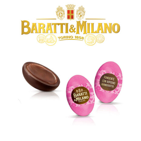 Cioccolatini Baratti & Milano, Ovetti Fondenti ripieni Gianduiotto, Senza Glutine, 500 grammi