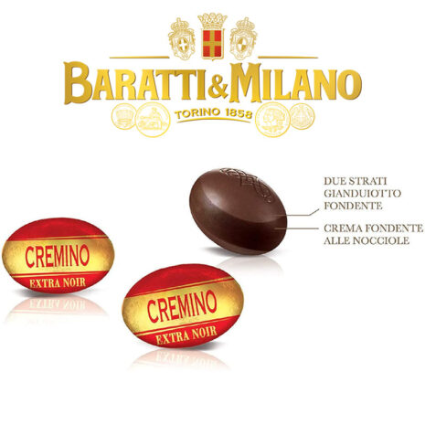 Cioccolatini Baratti & Milano Ovetti Pasqua Cremino Extra Noir Fondente 500 Gr