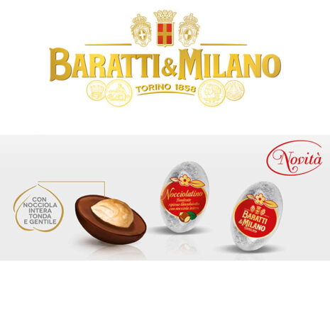 Ovetti Baratti & Milano Pasqua Nocciolatino Fondente 100gr