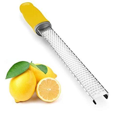 Martellato Grattugia Lama In Acciaio Inox Con Manico Giallo 20 Cm