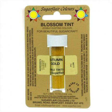 Sugarflair Blossom TINT Colorante Alimentare in Polvere  Edibile - Color Oro Autunno 7ml