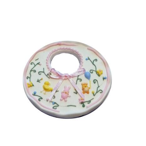 Bavaglio in Zucchero Decorazioni per Torte 10cm
