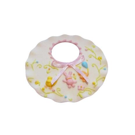 Bavaglio Ondulato in Zucchero Decorazioni per Torte 10cm