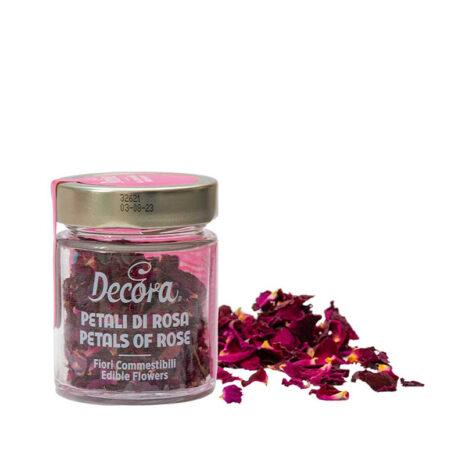 Decora Fiori Eduli Petali di Rosa Confezione da 4g