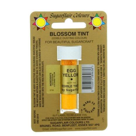 Sugarflair Blossom TINT Colorante Alimentare in Polvere  Edibile - Color Giallo Uovo 7ml