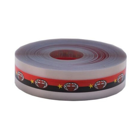 Nastro Girotorta in Accetato Rosso e Nero ACM 1m x h4,5cm