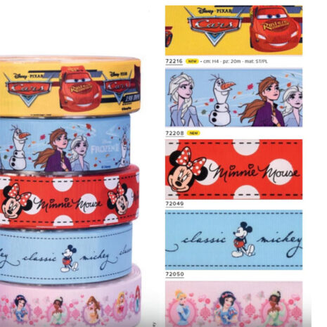 Nastro Girotorta Disney in Tessuto Adatto al Contato con Alimenti 1m x h 3,8cm