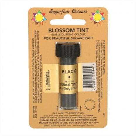 Sugarflair Blossom TINT Colorante Alimentare in Polvere  Edibile - Color Nero 7ml