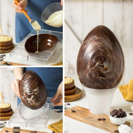 Decora Stampo Uova Policarbonato Rigato 350g