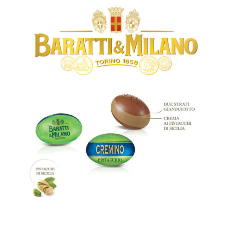 Cioccolatini Baratti & Milano Ovetti Pasqua Cremino Ai Pistacchi Di Sicilia 500G