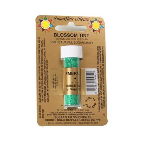 Sugarflair Blossom TINT Colorante Alimentare in Polvere  Edibile - Color Smeraldo 7ml