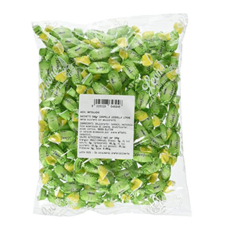 Caramelle Leonsnella Plus Limone-500gr-Caramelle Senza Zucchero